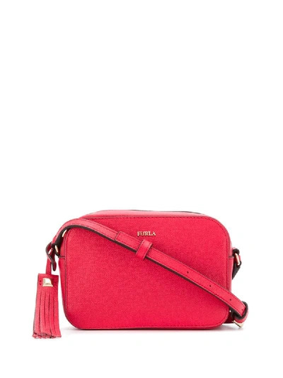 Shop Furla Mimi Mini Crossbody Bag In Red