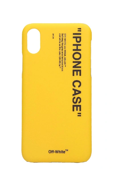 Shop Off-white Quote Cover In Yellow Pvc