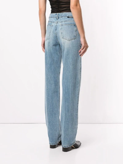 Shop We11 Done Jeans Mit Geradem Bein In Blue