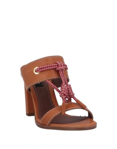 Shop Dsquared2 Sandals In Camel