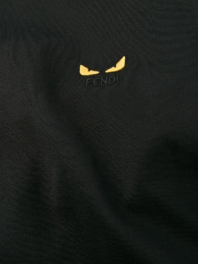Shop Fendi Black Bugs Eye T-shirt