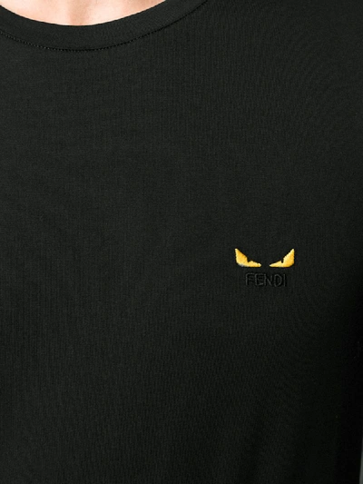 Shop Fendi Black Bugs Eye T-shirt