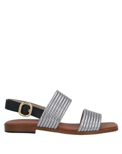 Shop Alberto Gozzi Sandals In Silver