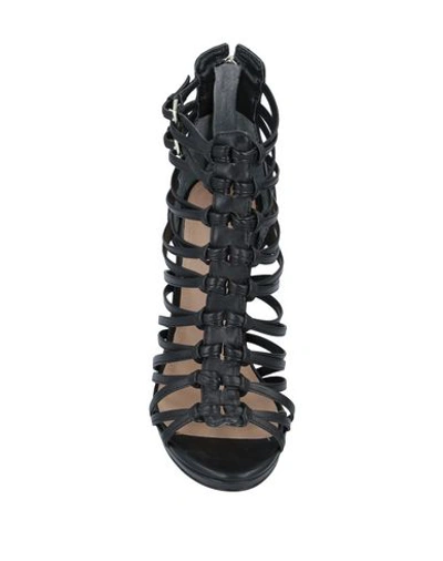 Guess Taavi Sandals In Black Leather | ModeSens