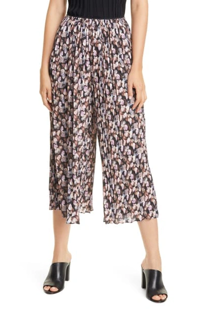 Shop Vince Micro Painted Floral Print Culottes In Esme