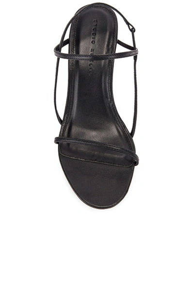 Shop Studio Amelia 2.3 Slingback Heel In Black Nappa Leather
