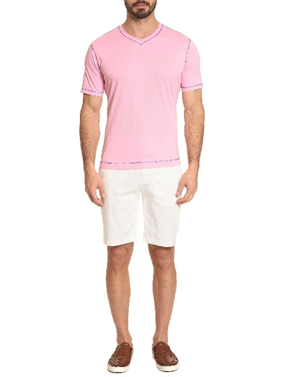 Shop Robert Graham Maxfield T-shirt In Light Pink