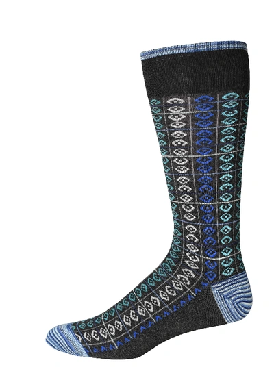 Shop Robert Graham Prewitt Socks In Charcoal