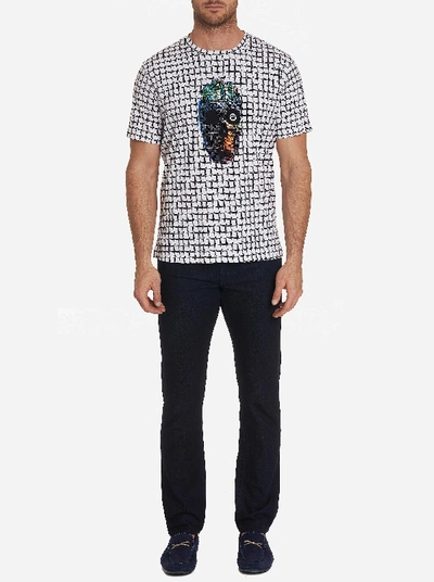 Shop Robert Graham Mindblown T-shirt In Navy