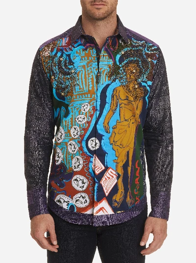 Shop Robert Graham Limited Edition The Conyack Embroidered Sport Shirt In Multi