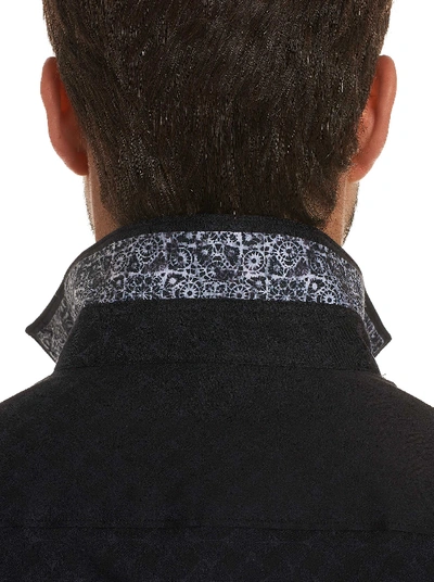 Shop Robert Graham Diamante Sport Shirt In Black