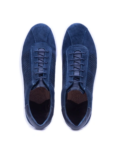 Shop Robert Graham Anson Sneaker In Navy