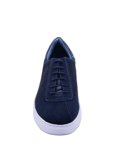 Shop Robert Graham Anson Sneaker In Navy