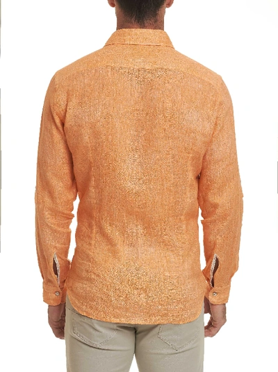 Shop Robert Graham R Collection Enzo Sport Shirt In Orange