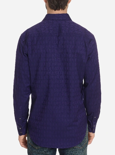 Shop Robert Graham Atlas Sport Shirt In Dark Purple