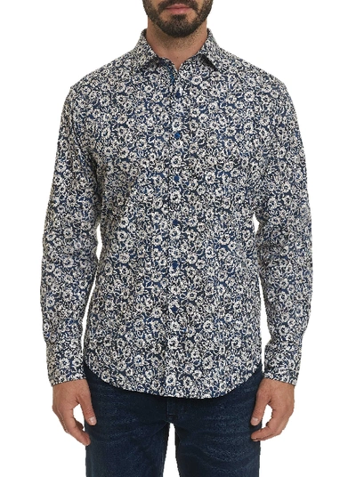 Shop Robert Graham Hallock Sport Shirt In Blue