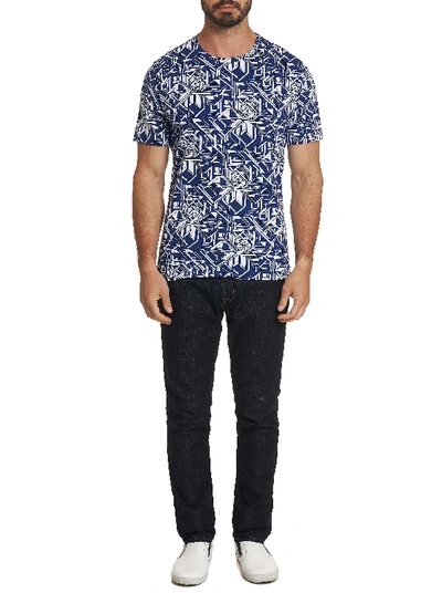 Shop Robert Graham Apollo T-shirt In Navy