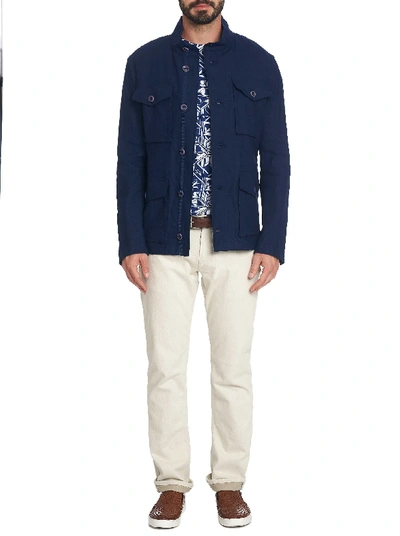 Shop Robert Graham Harley Jacket In Navy