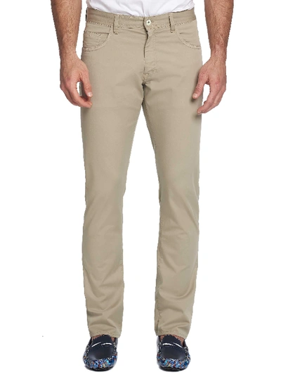 Shop Robert Graham Seaton Perfect Fit Pants In Khaki