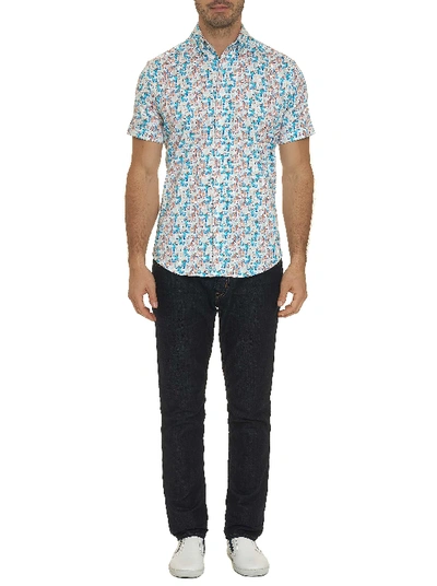 Shop Robert Graham Cocktails Short Sleeve Shirt In Multi