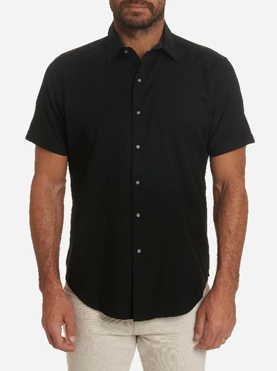 Shop Robert Graham Atlas Short Sleeve Shirt In Black