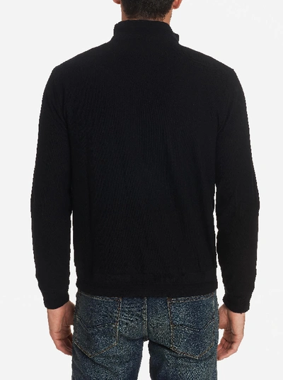 Shop Robert Graham Hickman Knit Jacket In Black
