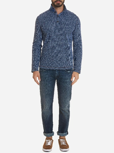 Shop Robert Graham Gatewood Knit In Navy