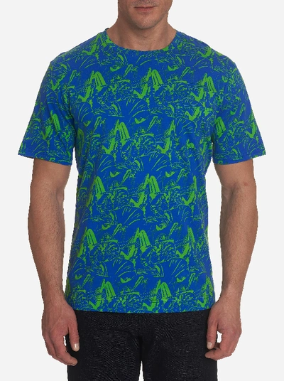 Shop Robert Graham Aerobatics T-shirt In Blue