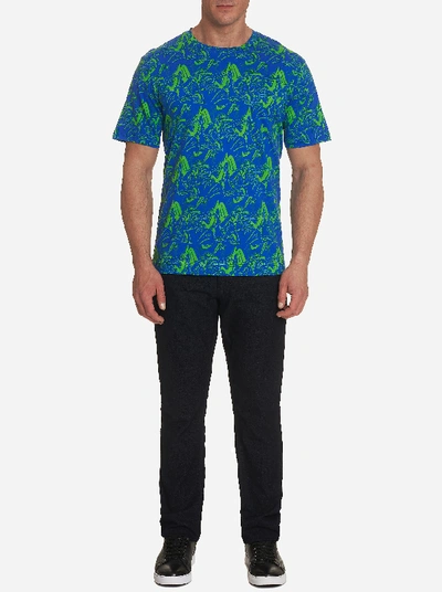 Shop Robert Graham Aerobatics T-shirt In Blue