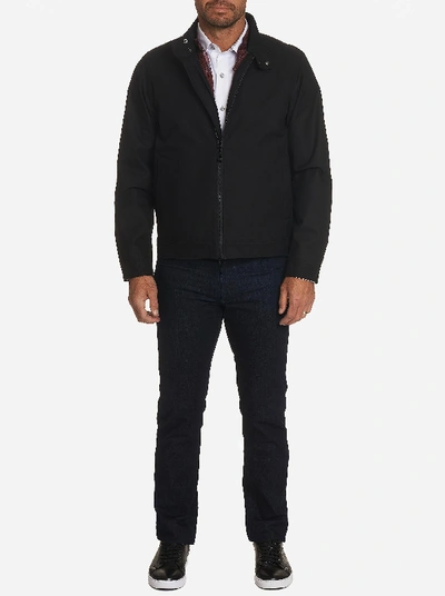 Shop Robert Graham Mcqueen Reversible Jacket In Black