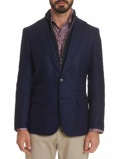 Shop Robert Graham Downhill I Sport Coat Long Fit In Navy