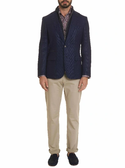 Shop Robert Graham Downhill I Sport Coat Long Fit In Navy