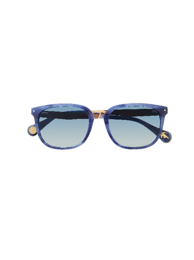 Shop Robert Graham Hudson Square Sunglasses In Navy