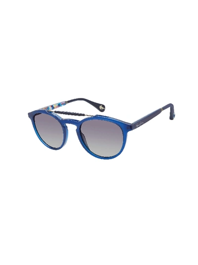 Shop Robert Graham Oliver Geo Aviator Sunglasses In Blue