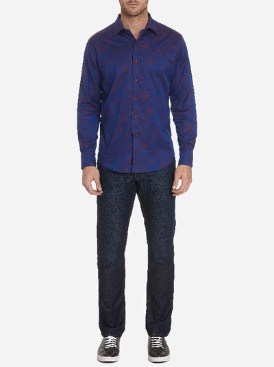 Shop Robert Graham Frenchie Sport Shirt In Royal