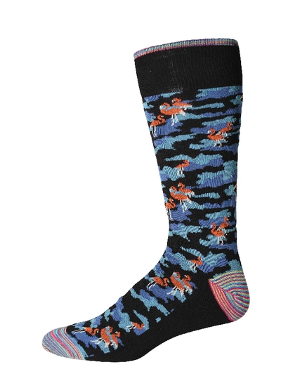 Shop Robert Graham Hitchcock Socks In Black