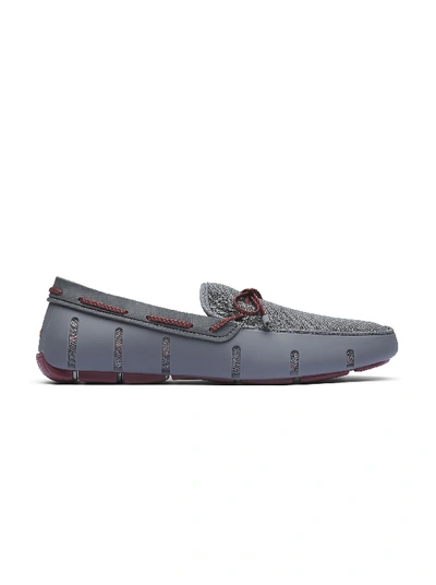 Shop Robert Graham Braided Lace Loafer In Gray,cabernet