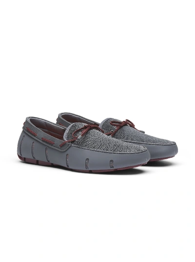 Shop Robert Graham Braided Lace Loafer In Gray,cabernet