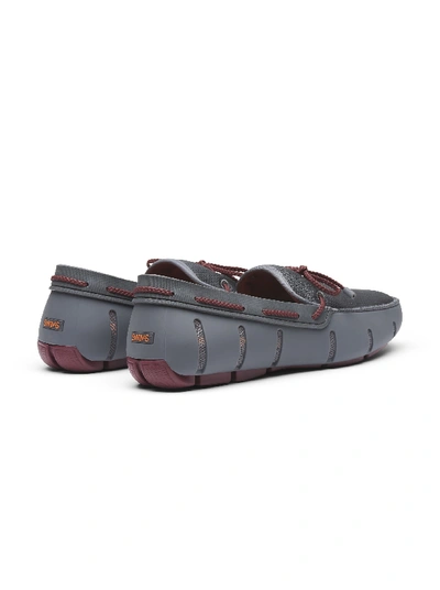 Shop Robert Graham Braided Lace Loafer In Gray,cabernet