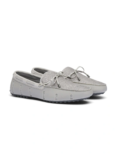 Shop Robert Graham Braided Lace Lux Loafer Driver In Alloy,gray