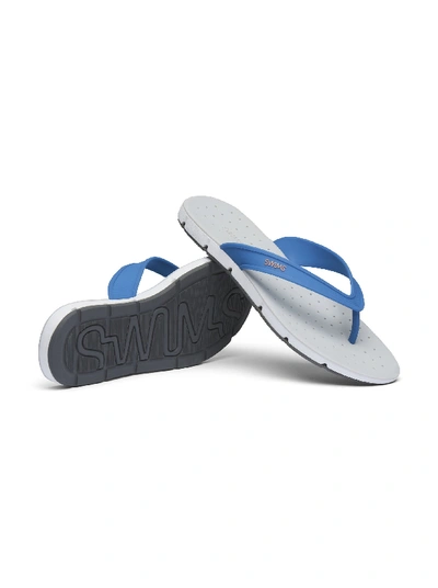 Shop Robert Graham Breeze Thong Sandal In Seaport Blue,alloy