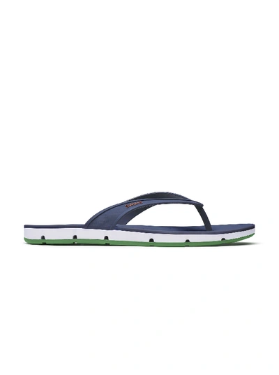 Shop Robert Graham Breeze Thong Sandal In Gray,white,orange