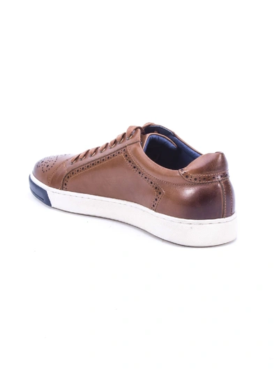 Shop Robert Graham Gettys Sneaker In Cognac