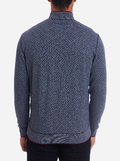 Shop Robert Graham Mulhare Full Zip Reversible Knit In Grey