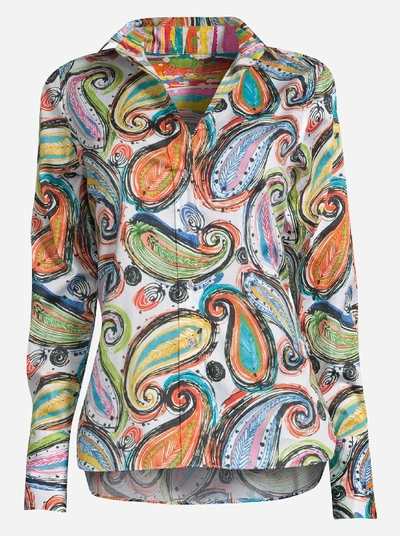 Shop Robert Graham Priscilla Paisley Printed Shirt In Multi