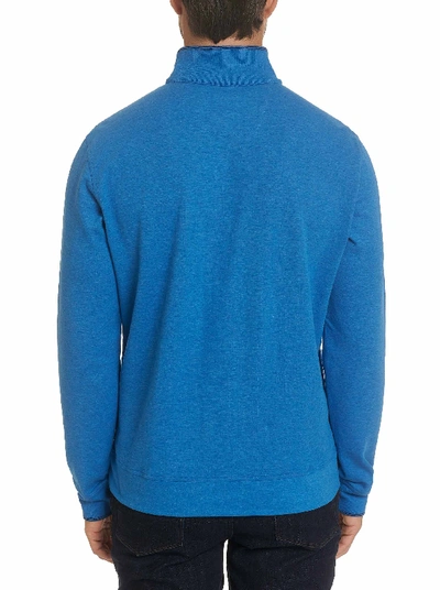 Shop Robert Graham Garnet 1/4 Zip Knit In Blue