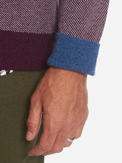 Shop Robert Graham Rhett 1/4 Zip Sweater In Blue