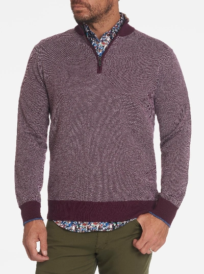 Shop Robert Graham Rhett 1/4 Zip Sweater In Blue