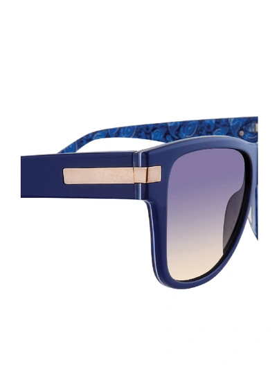 Shop Robert Graham Brando Square Sunglasses In Navy