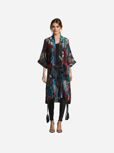 Shop Robert Graham Jamie Kimono Burnout In Multi